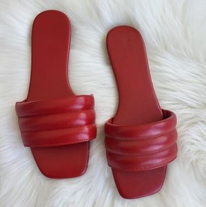 Red sandals